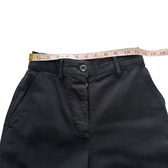 WILFRED FREE Aritzia High Rise Black Utility Cargo Pants Straight Leg Snaps 00 - Picture 13 of 15